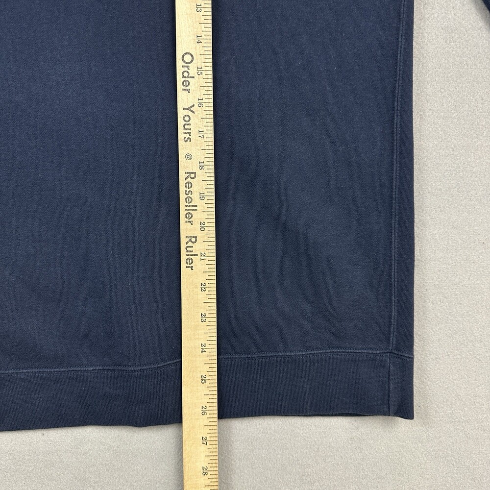 Nike Hoodie Men Medium Blue Solid Full Zip Training Sweatshir Swoosh Pockets M - Picture 9 of 10
